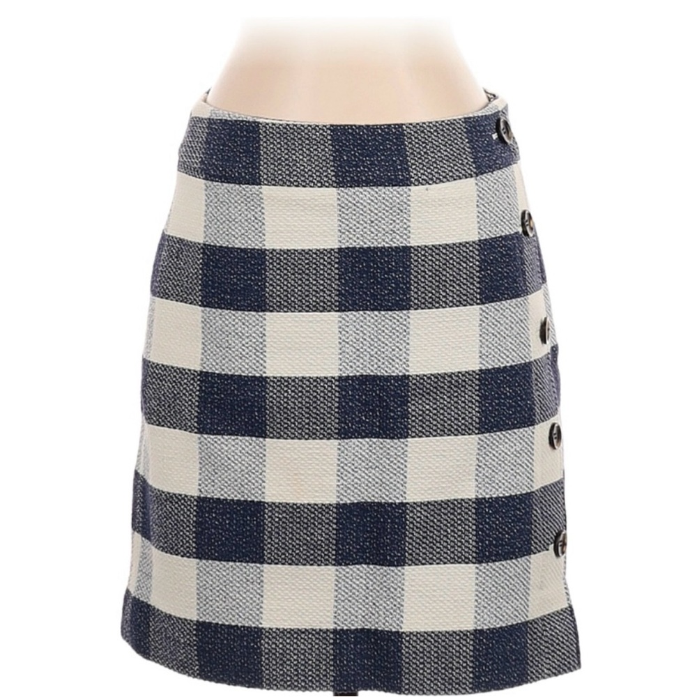 ANN TAYLOR Checkered Skirt Size 4 petite